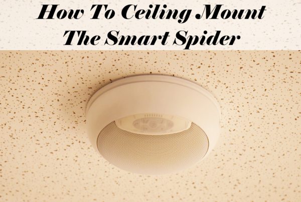 White Smart Spider Mounted On Ceiling