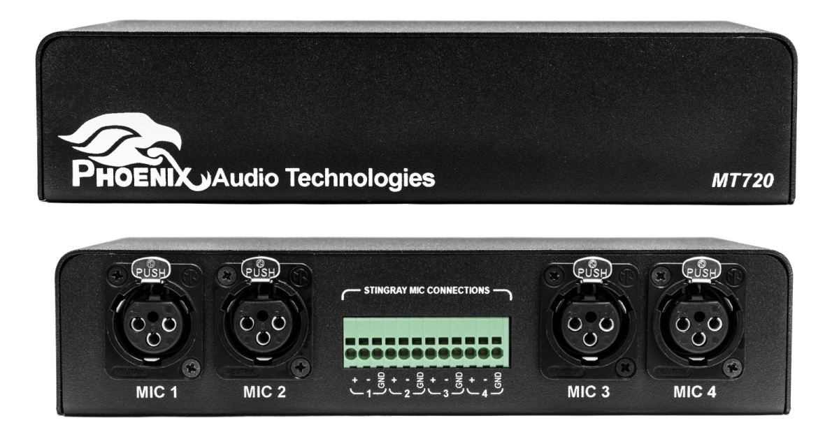 Front and Back of MT720 XLR Converter